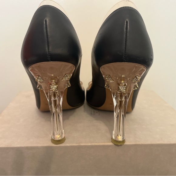 Valentino Black Leather Heels - Picture 2 of 7